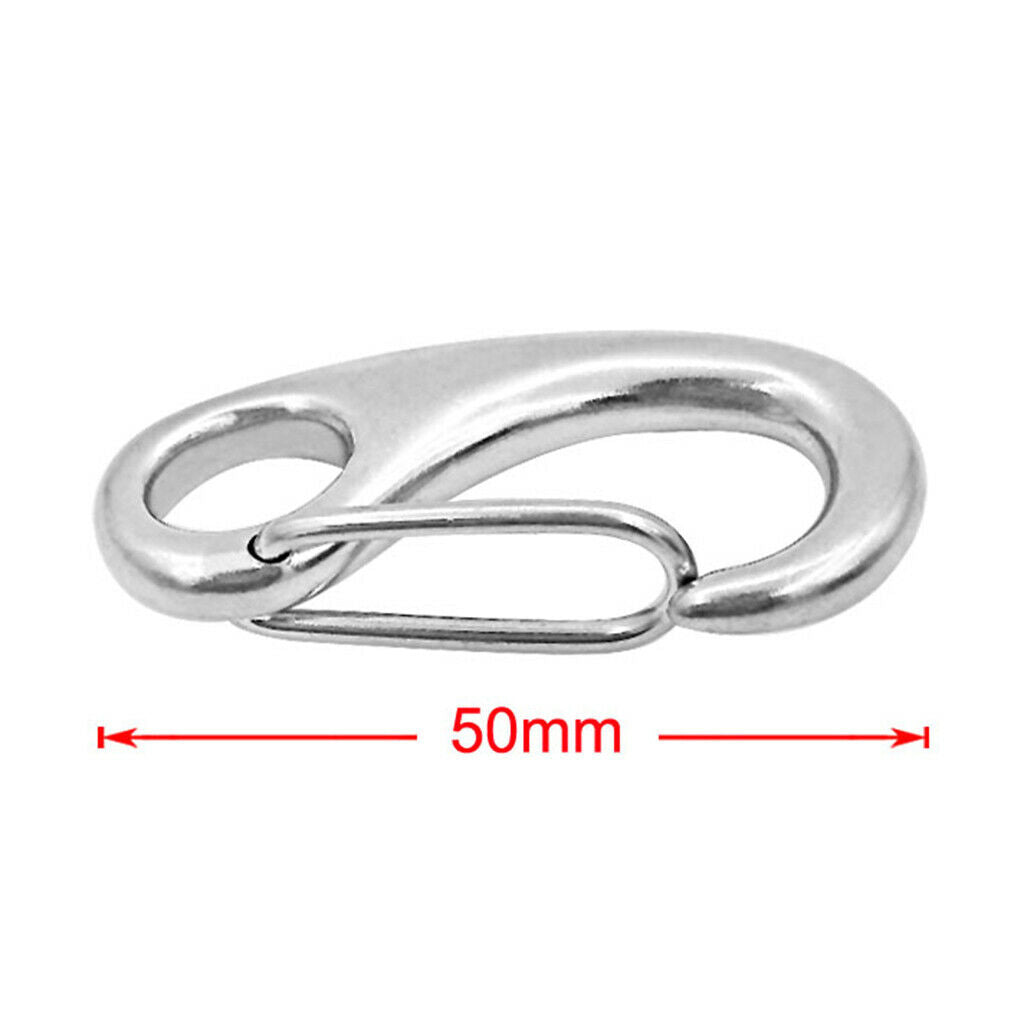 Heavy Duty Marine Grade 2" 304 Gate Spring Clip Snap Hook Claw for Yacht