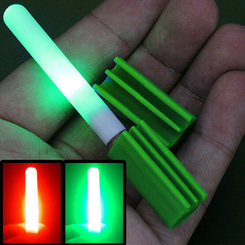 2x LED Night Fishing Stick Light Rod Clip Tip Fishing Glow Lightstick Bite Alarm