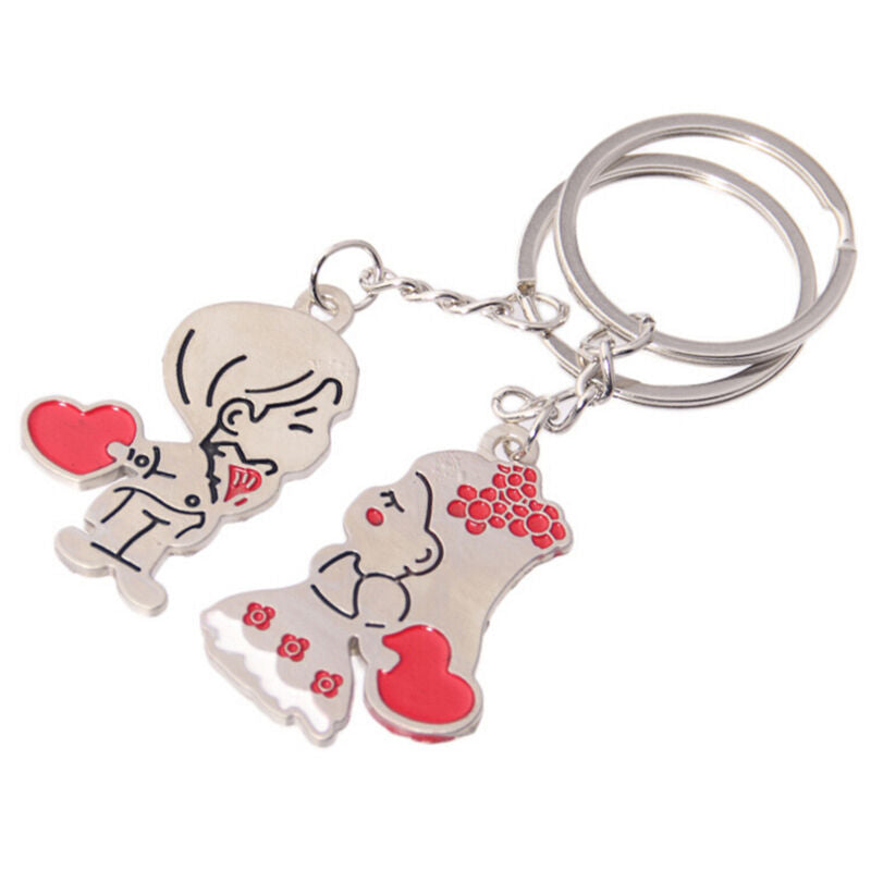 Novelty Items Casual Couple Love Keychain Cartoon Key Chain Lovers Key Rin.l8