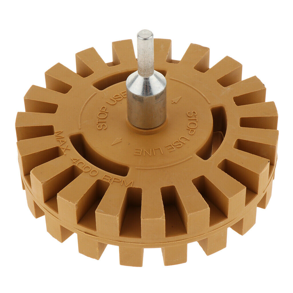 4'' Pneumatic Rubber Wheels w/ Connecting Rod Eraser Sanding Graphics Tool