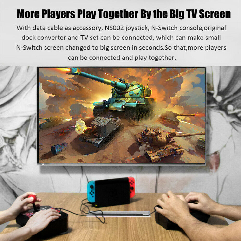 4-in-1 Retro Arcade Game Joystick Station USB Wired TURBO Rocker Controller @
