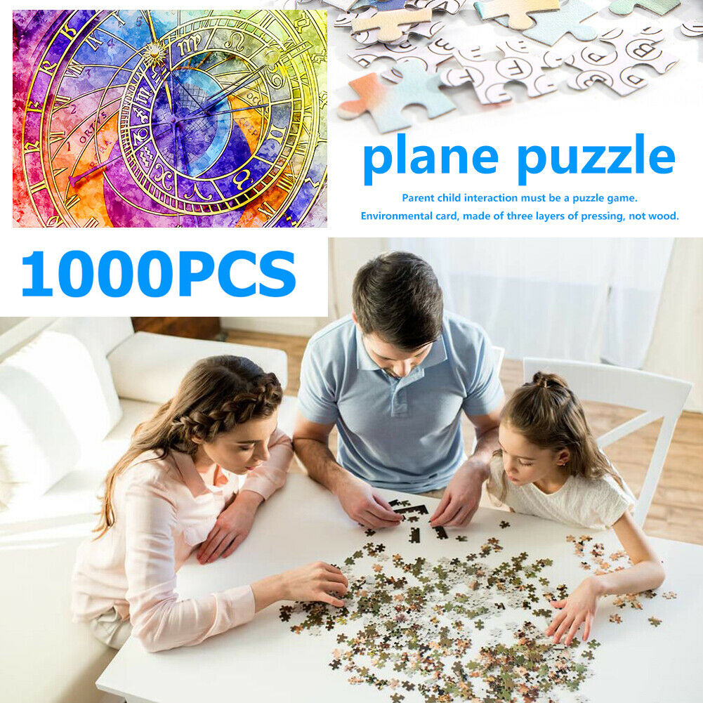 1000pcs DIY Wheel of Time Jigsaw Puzzle Toys Assembling Colorful Pictures @