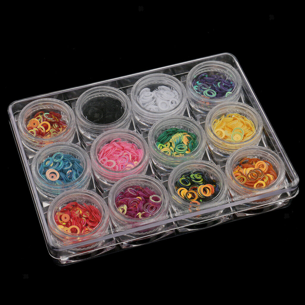 Lot Nail Art Decals Decoration Glitter, Tips kit Sequins Stickers Glitter Set