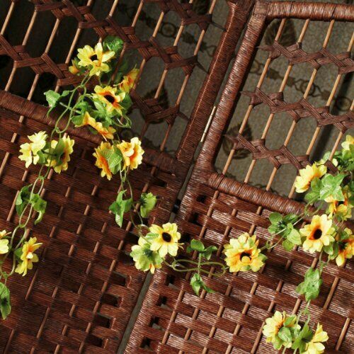 Artificial sunflower garland flower vine for Home Wedding Garden Decoration D5T6