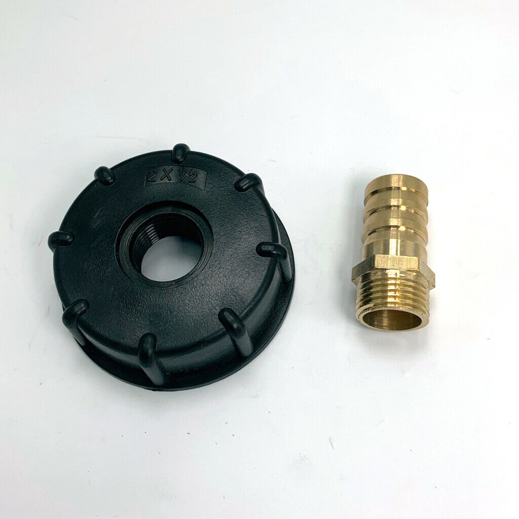 3x IBC 1000L Water Tank Connector 1/2" 1" 3/4" Brass Hose Adapter Parts