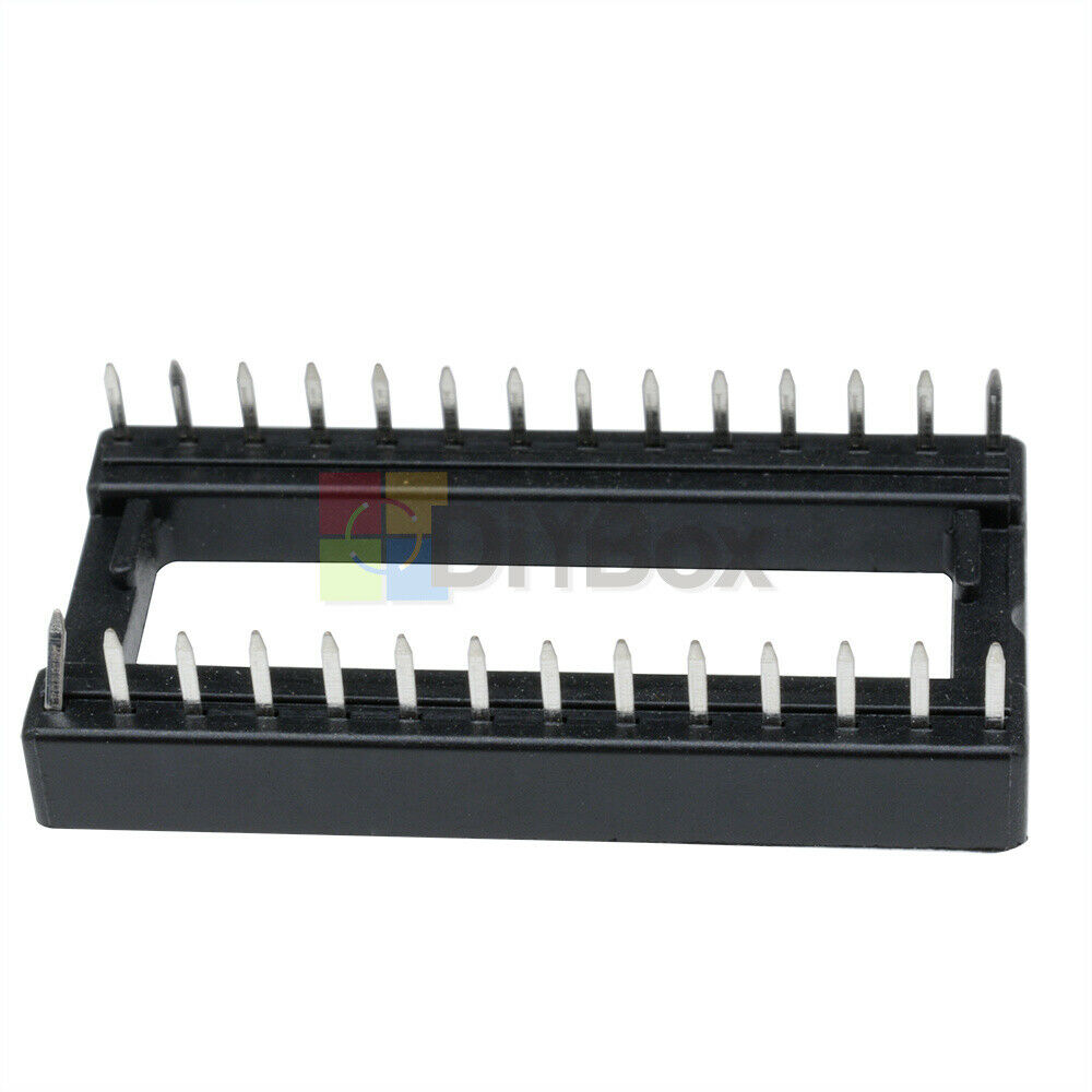 10Pcs 28pin IC sockets Adaptor Wide Type DIP-28 IC Socket Pitch Dual Wipe