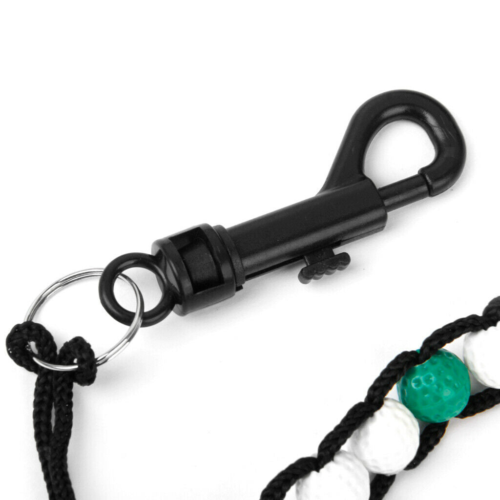 Set of 2pcs Golf Beads Count Stroke Score Counter Scorer 13mm with Clip