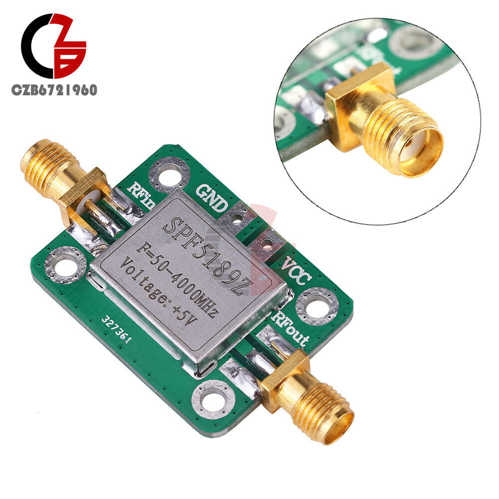 For FM HF VHF UHF Ham Radio LNA 50-4000MHz SPF5189 RF Amplifier Signal Receiver