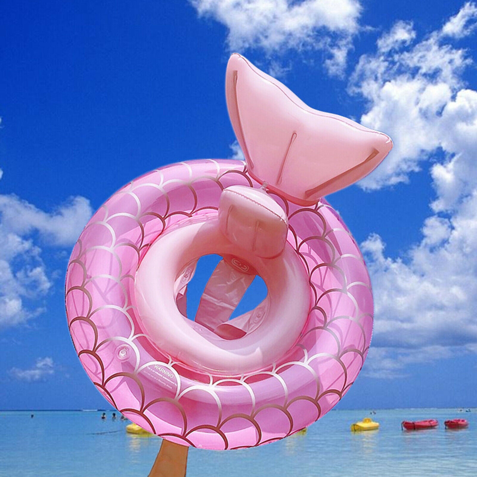 Beautiful Kids Swimming Loop Inflatable Mermaid Leak-proof Swimming Training
