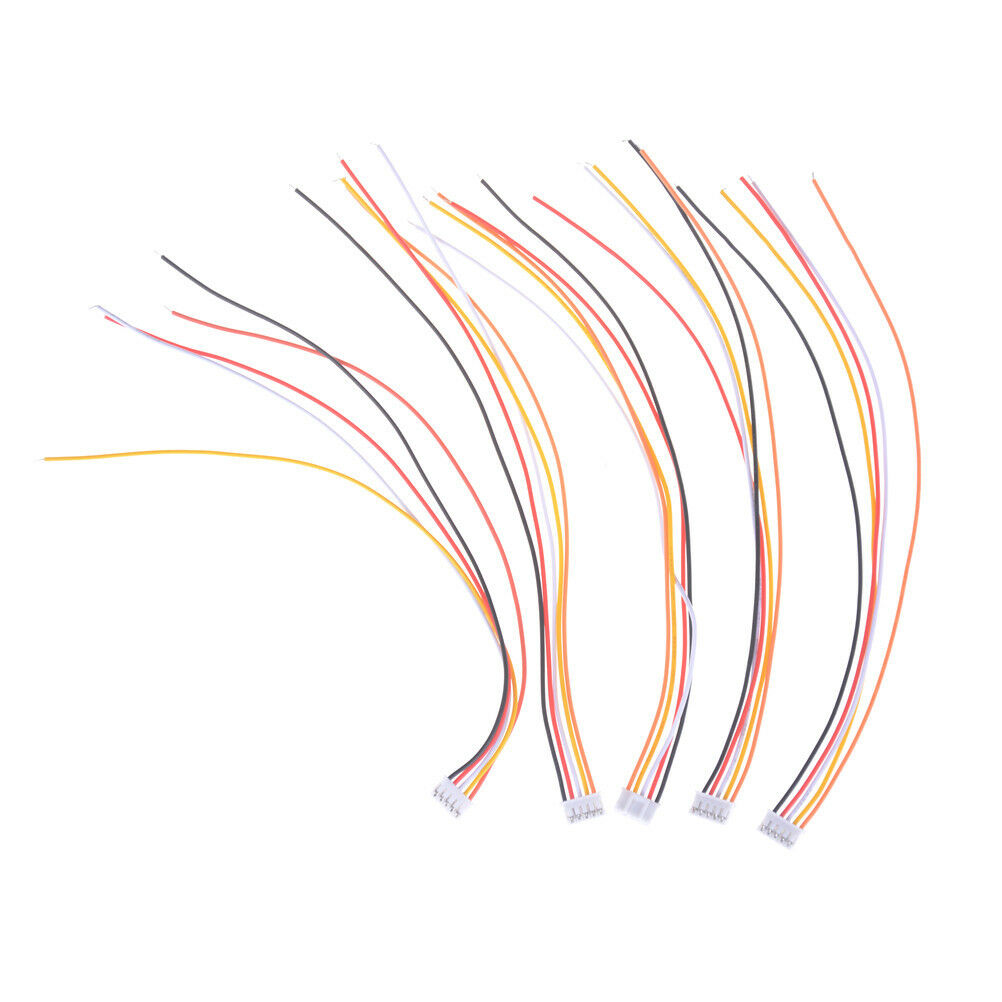 5Pcs Mini Micro PH 2.0mm JST 5-Pin Male Connector Plug Wires Cables 200.l8