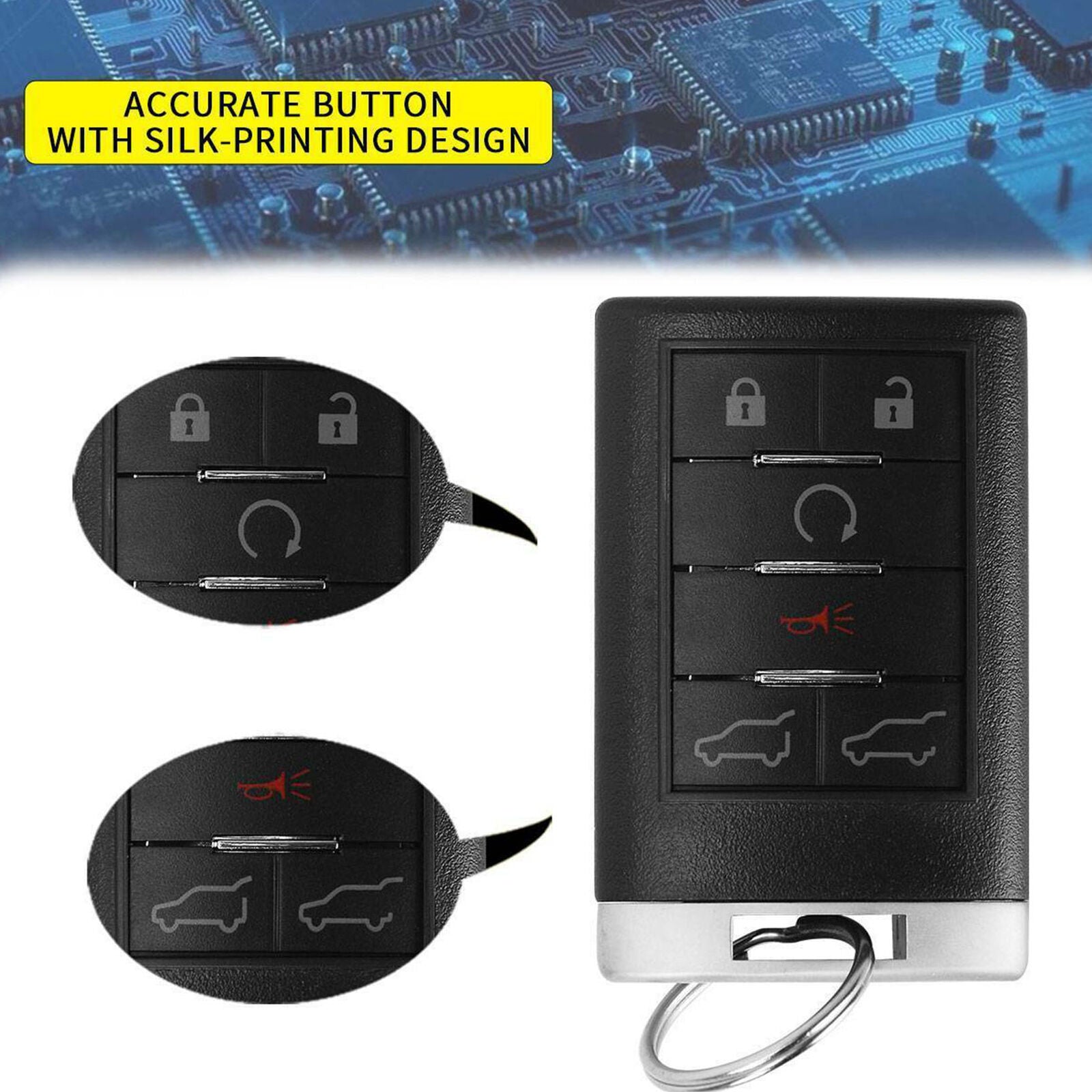 For 2007 2008 2009 2010 Cadillac Escalade Suburban Tahoe Keyless Remote Key Fob