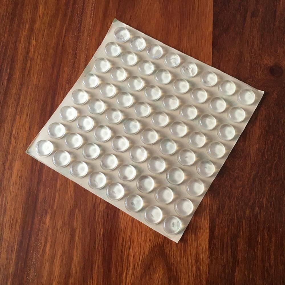 Lots 100x Self Adhesive Rubber Feet Clear Semicircle Bumpers Door Buffer Pads