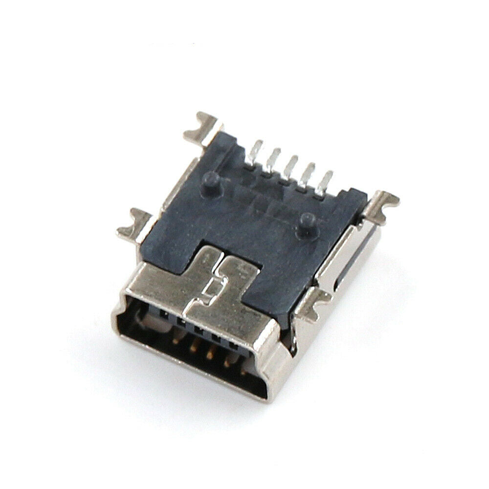 20Pcs Mini USB Socket 5P Female Port Placement Connector Replacement Part Supply