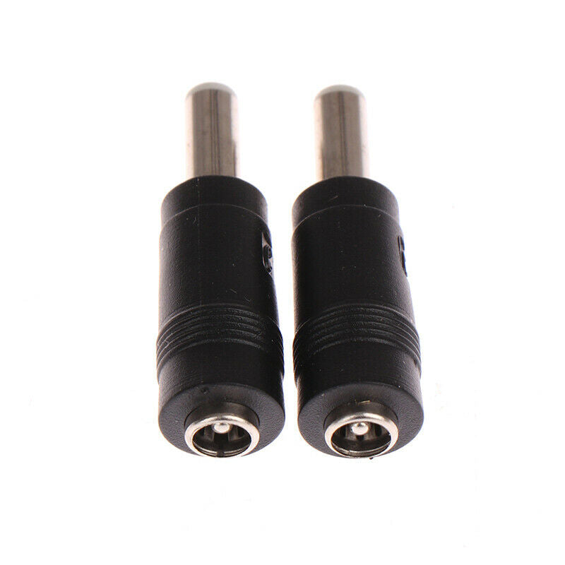 2Pcs DC Converter Head DC5.5 * 2.1 Female To 5.5 * 2.5 Male DC Power Adap.l8