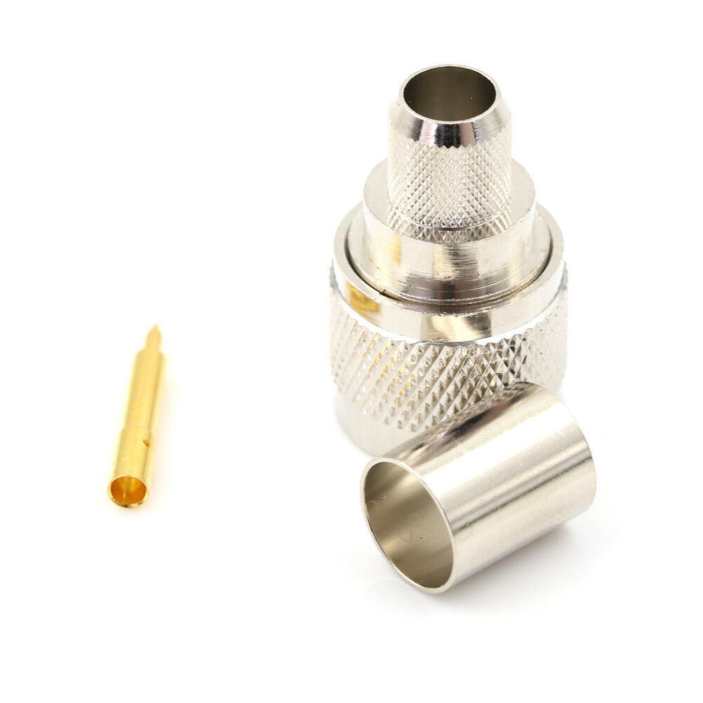 New N-Type Crimp Plug Male Cable Straight RF Connector For LMR400 RG.l8