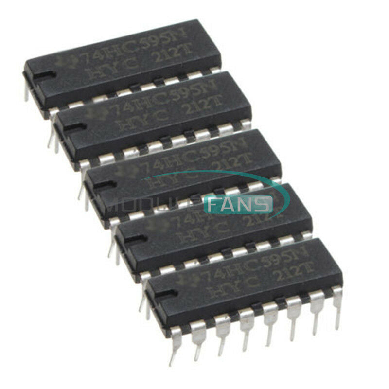 50PCS 74HC595 SN74HC595N 8-Bit Shift Register DIP-16 IC