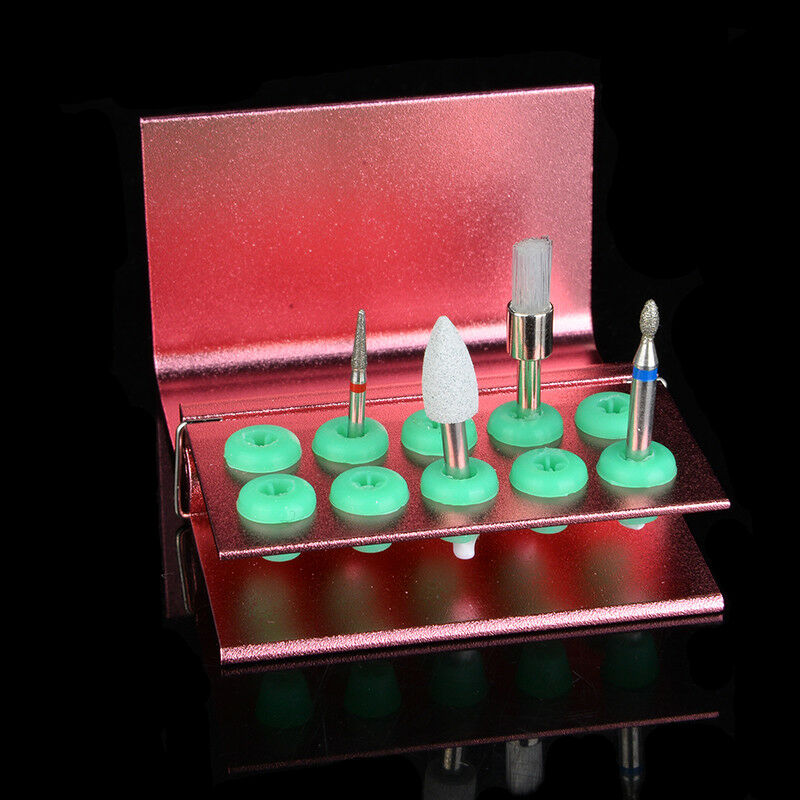 10 X Dental RA FG Burs Disinfection Autoclave Holder Block High/Low Handpiece