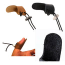 Leather Archery Finger Tab For Recurve Bows Hunting Finger Protector Black