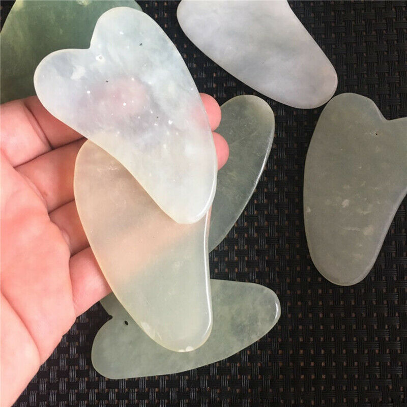 1PC Guasha Jade Board Scraper Tool SPA Salon Body Massager Health Care To.l8