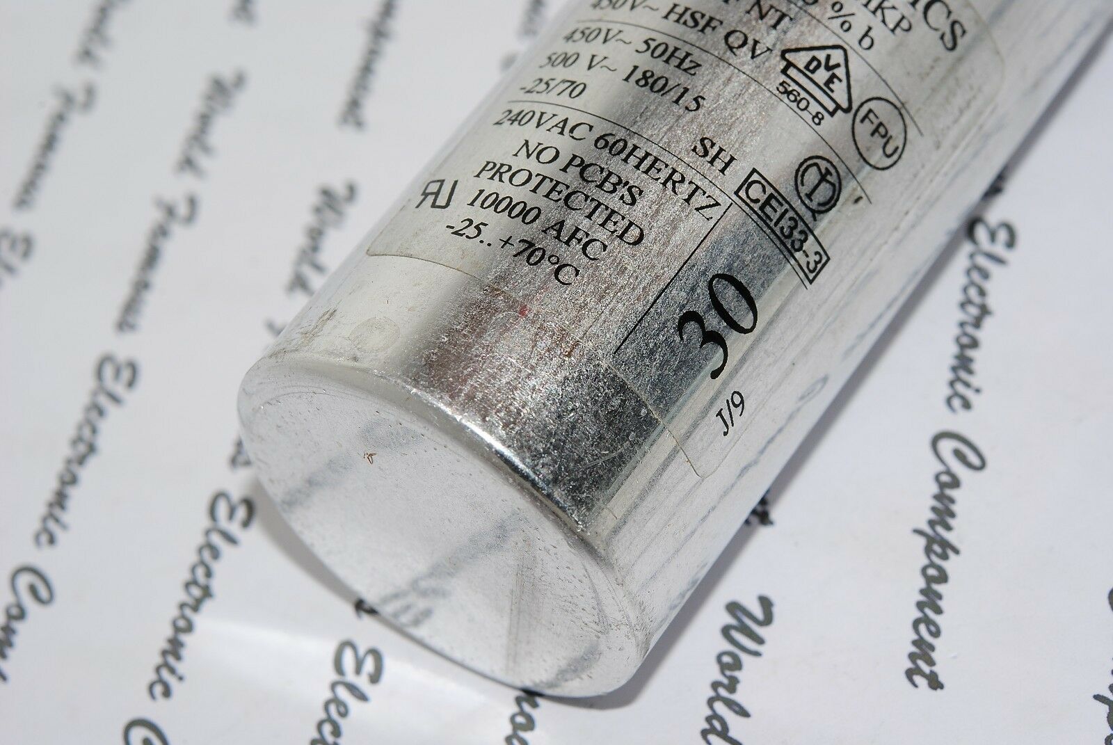 1pcs - ARCOTRONICS 30uF (30µF) 450V (50Hz) 5% Capacitor - C.87.0EE3 MKP