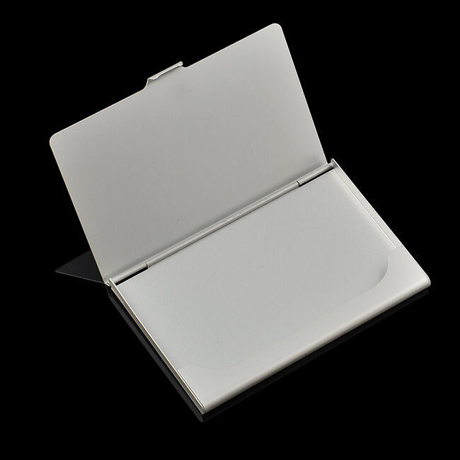 Useful Business Name ID Credit Card Holder Organizer Stainless Steel Case Box