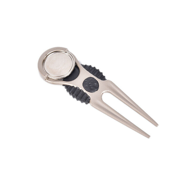 1pc Zine-alloy Golf Divot Tool Golf Club Ball Putting Fork Divot Golf Ki.l8