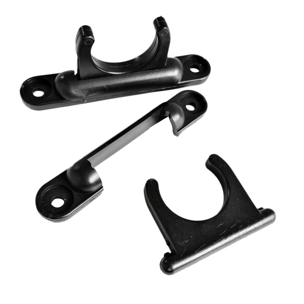 2 Pack Kayak Paddle Clip - Oar Rod Tube Holder - Deck Mounted - Universal Fit