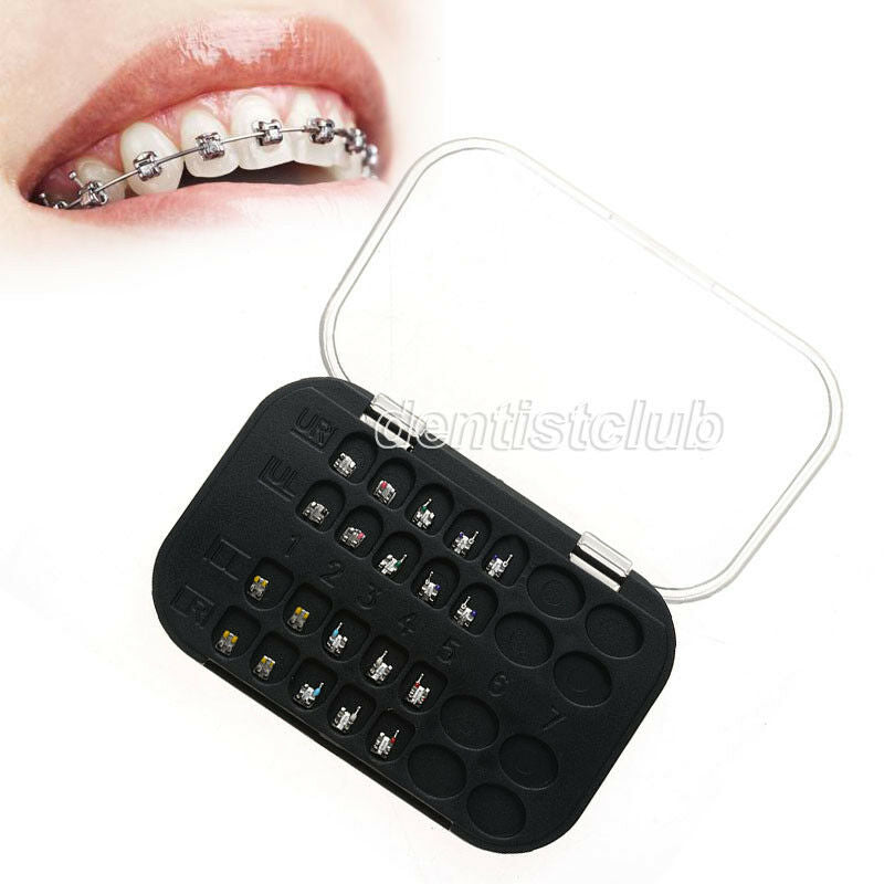 20XAZDENT Dental Metal Orthodontic Brackets Braces MIM Mini Roth.022 Hooks 3 4 5