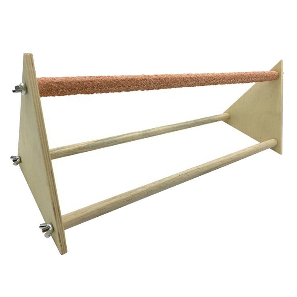 Chicken Perch Natural Wooden Chicken Stand, 40cm/15.75 Inches in Length