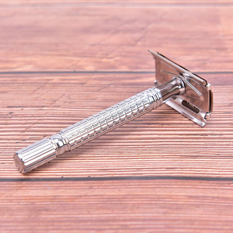 Double-Sided Stainless Steel Razor Blade Razor For Men 1 Blade Holder+10 .l8