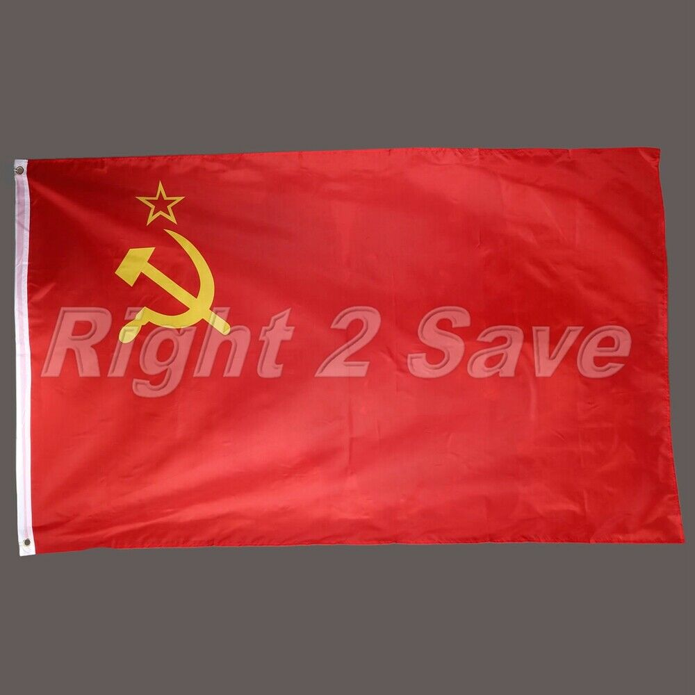 3x5FT Durable Union of Soviet Socialist Republics USSR Flag Red Banner Decor