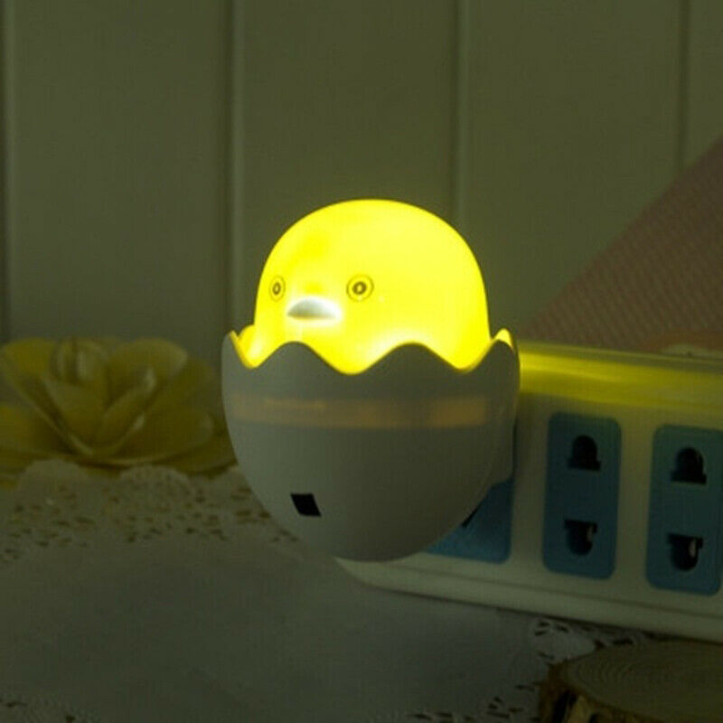 Cute Mini Night Light Yellow Duck Children's Bedroom Lamp Home Decor US P.l8