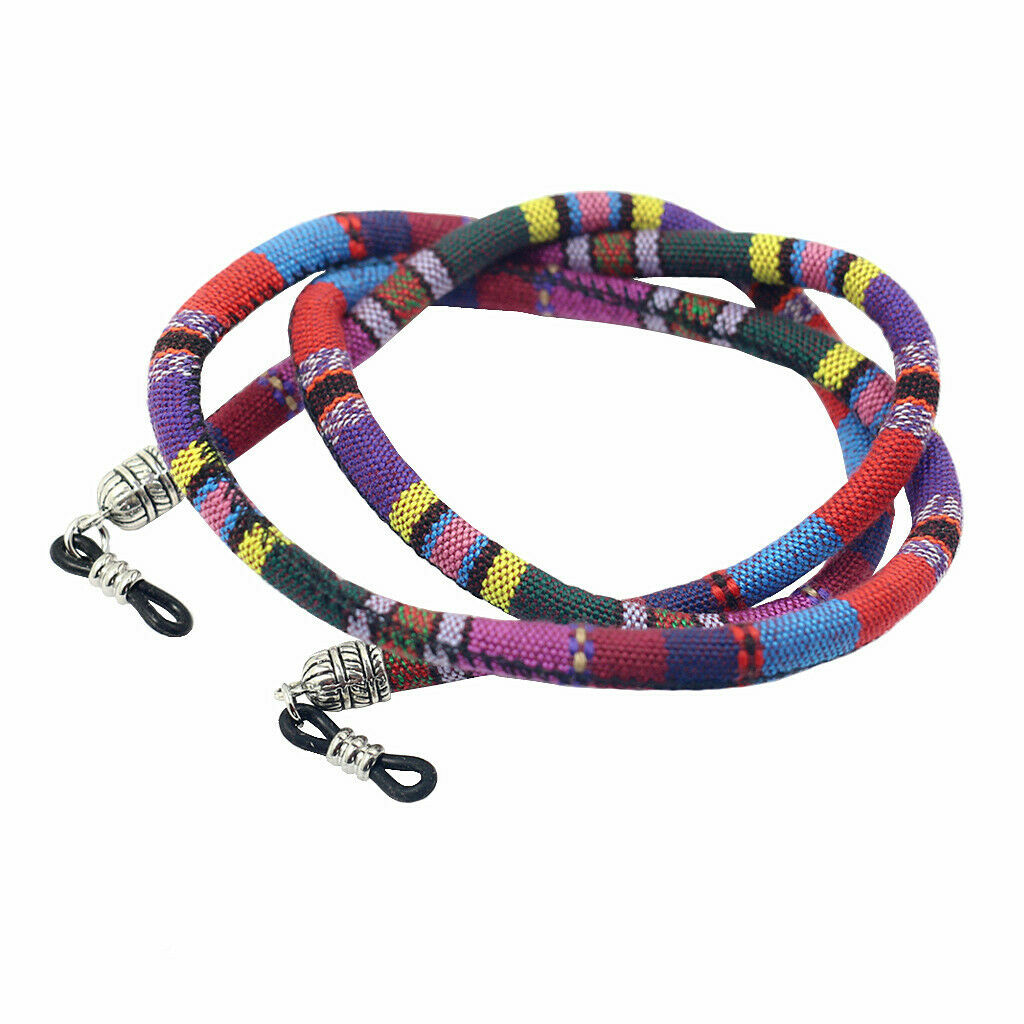 2pcs Ethnic Bohemian Cotton Eyeglasses Rope Sunglasses Holder Retainer 28"