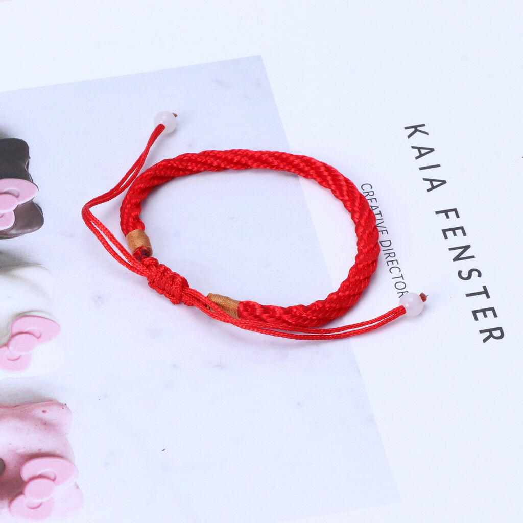 Kabbalah Handmade Red String Good Luck Bracelet for Prosperity and Success