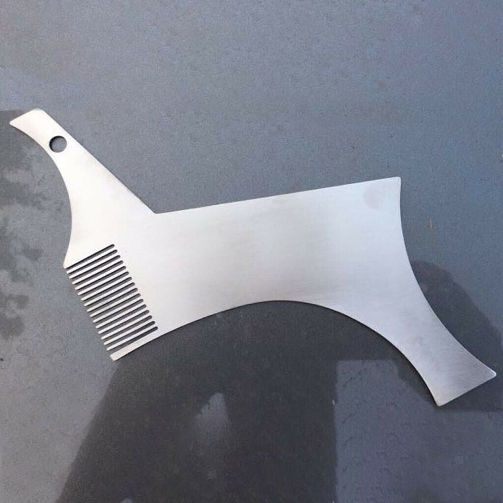 Beard Shaping Ruler Shaper Moustache Beard Trim Comb Barber Shaving Tool