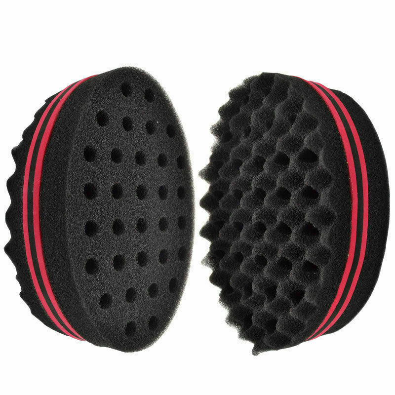 2021 NEW Black Double Sided Hair Sponge Brush Tool