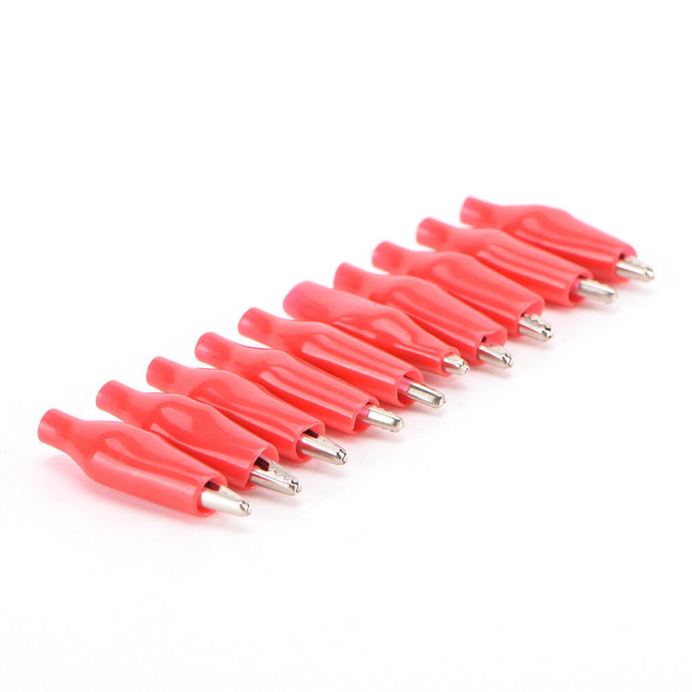 10x Leads HOT for Electrical Jumper Wire Test Cable Alligator Clip 28mm G.l8