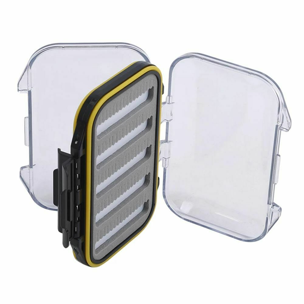 Double layers Fly Hook Fishing Hook Box With Foam Storage Box Tackle Box