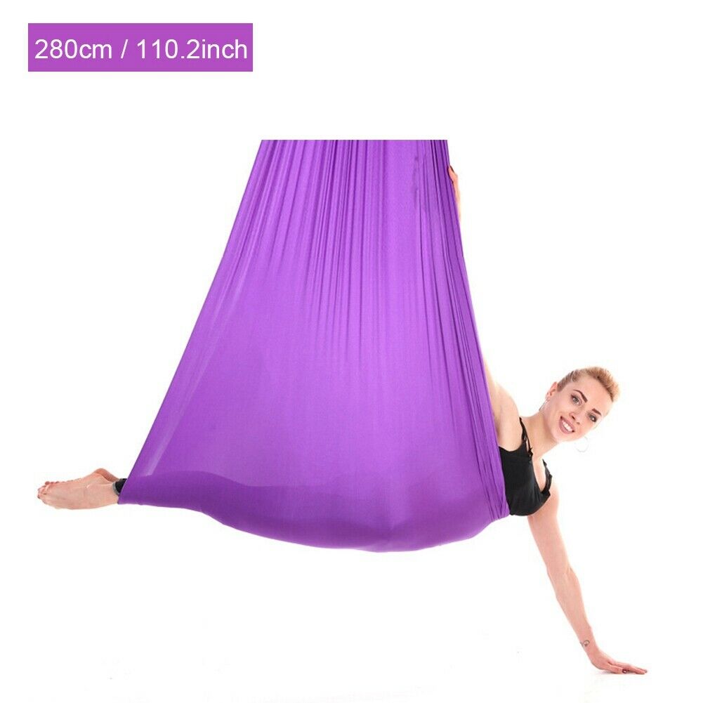 Yoga Hammock 2.8m Durable Elastic Aerial Yoga Hammock Swing Fitness Training