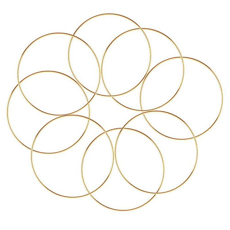 10 Pcs 6 inch Dream Catcher Metal Rings Macrame Rings Hoops for DIY Crafts HN US