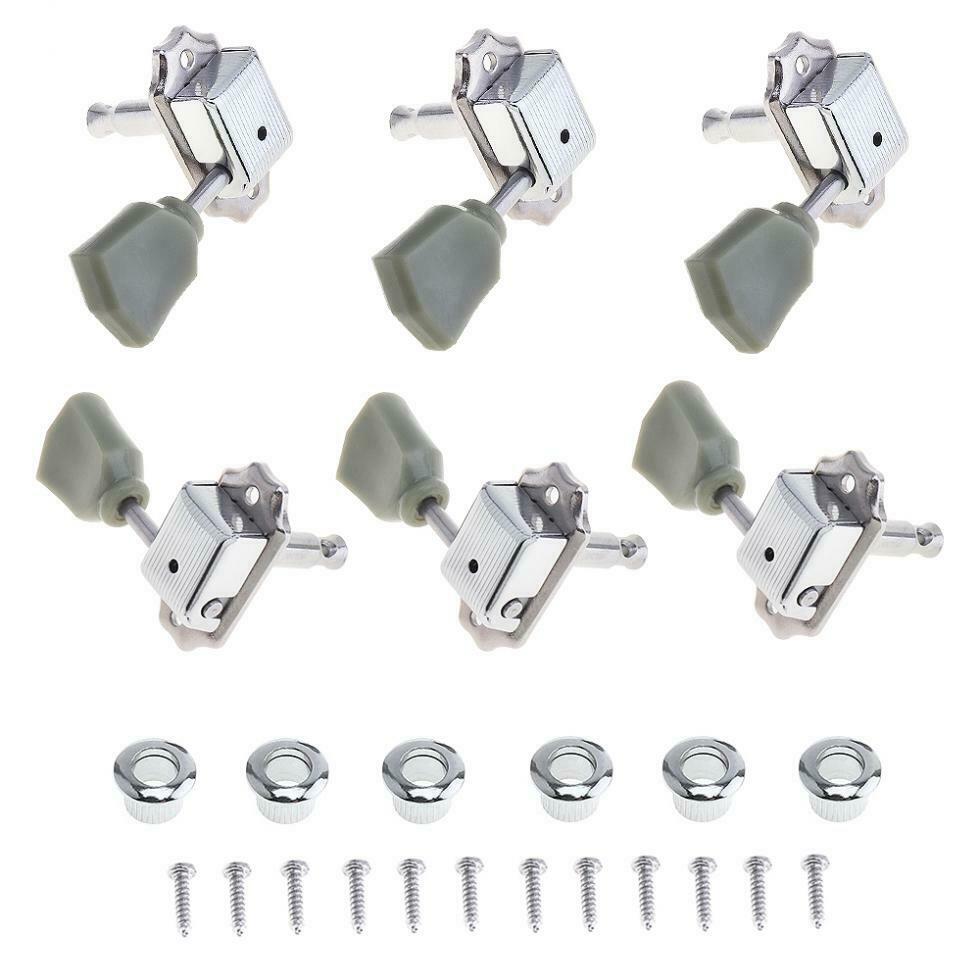 Retro Acoustic Electric Guitar Tuning Pegs Tuners Semi-closed Machine Heads