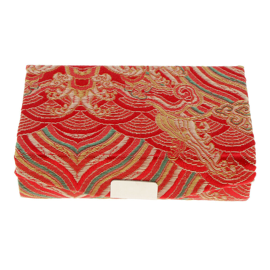 2 Pack Double Lipstick Lip Gloss Case with Mirror Silk Stain Fabric Jewelry