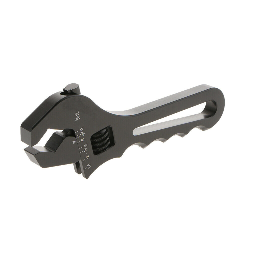 2 Pieces AN3-AN16 Metal Wrench Fitting Tools Spanner Adjustable Fitting Tool