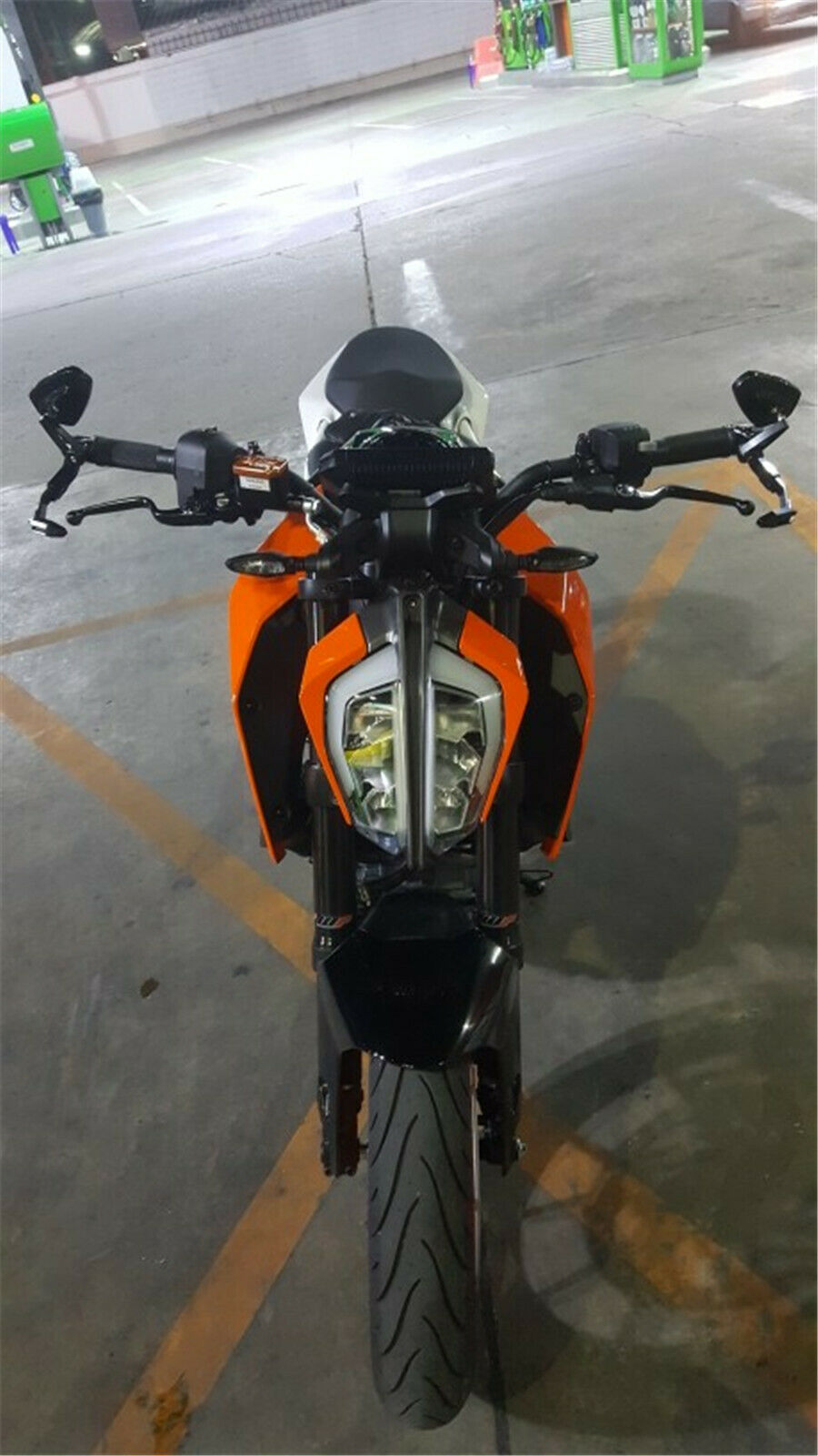 Pair Motorcycle Handguards Aluminum Hand Brush Guard 2pcs 7/8 Inches 22mm black