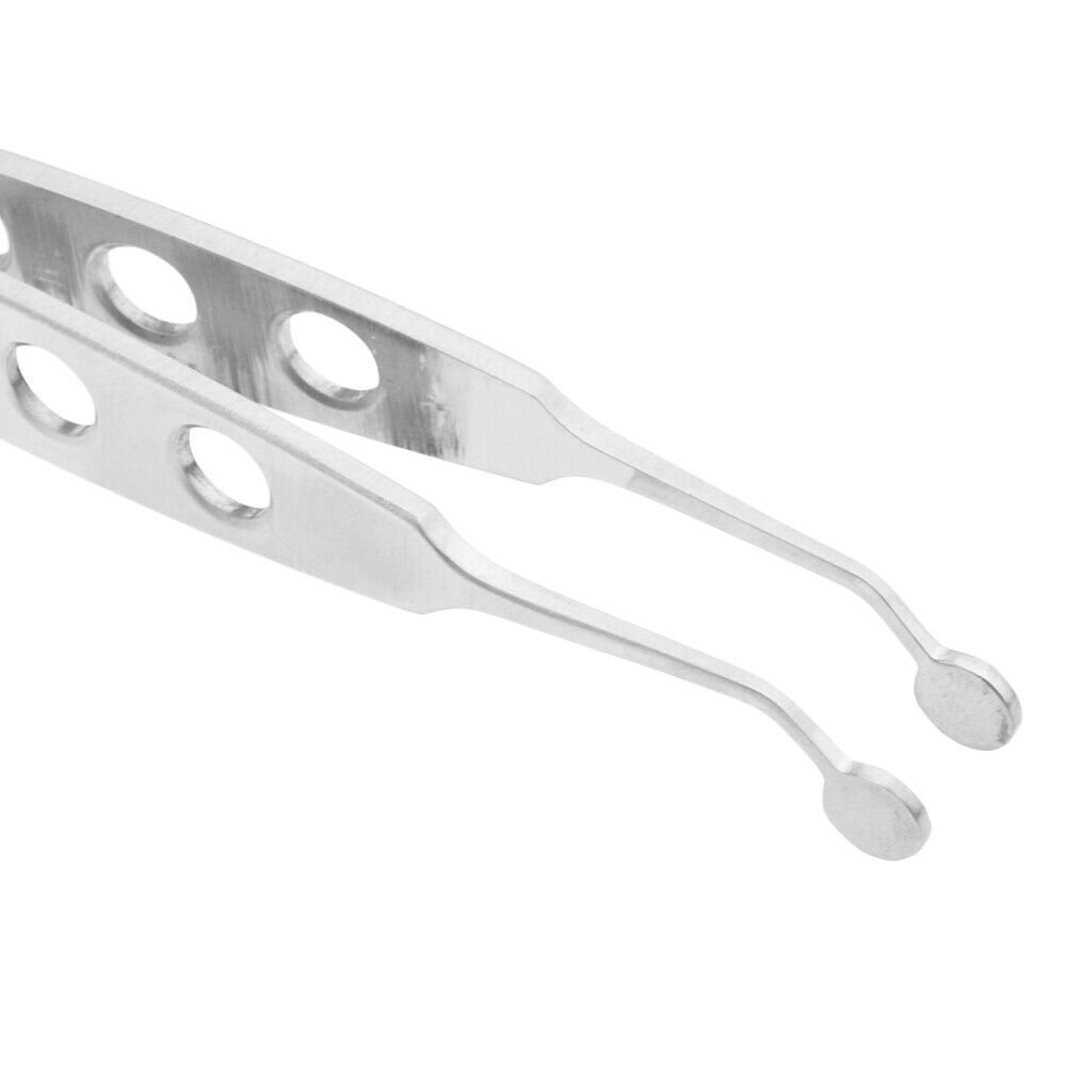 Set of 2 Stainless Eyelid Ophthalmic Instruments Eye Gland Massage Tweezer
