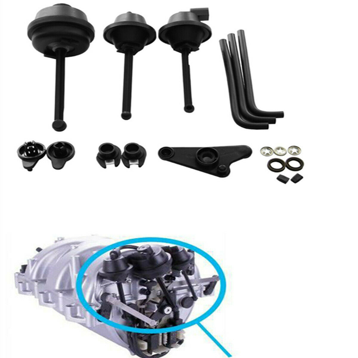 Air Intake Manifold Engine Flap Repair Kit for Mercedes-Benz M272 C300 E350