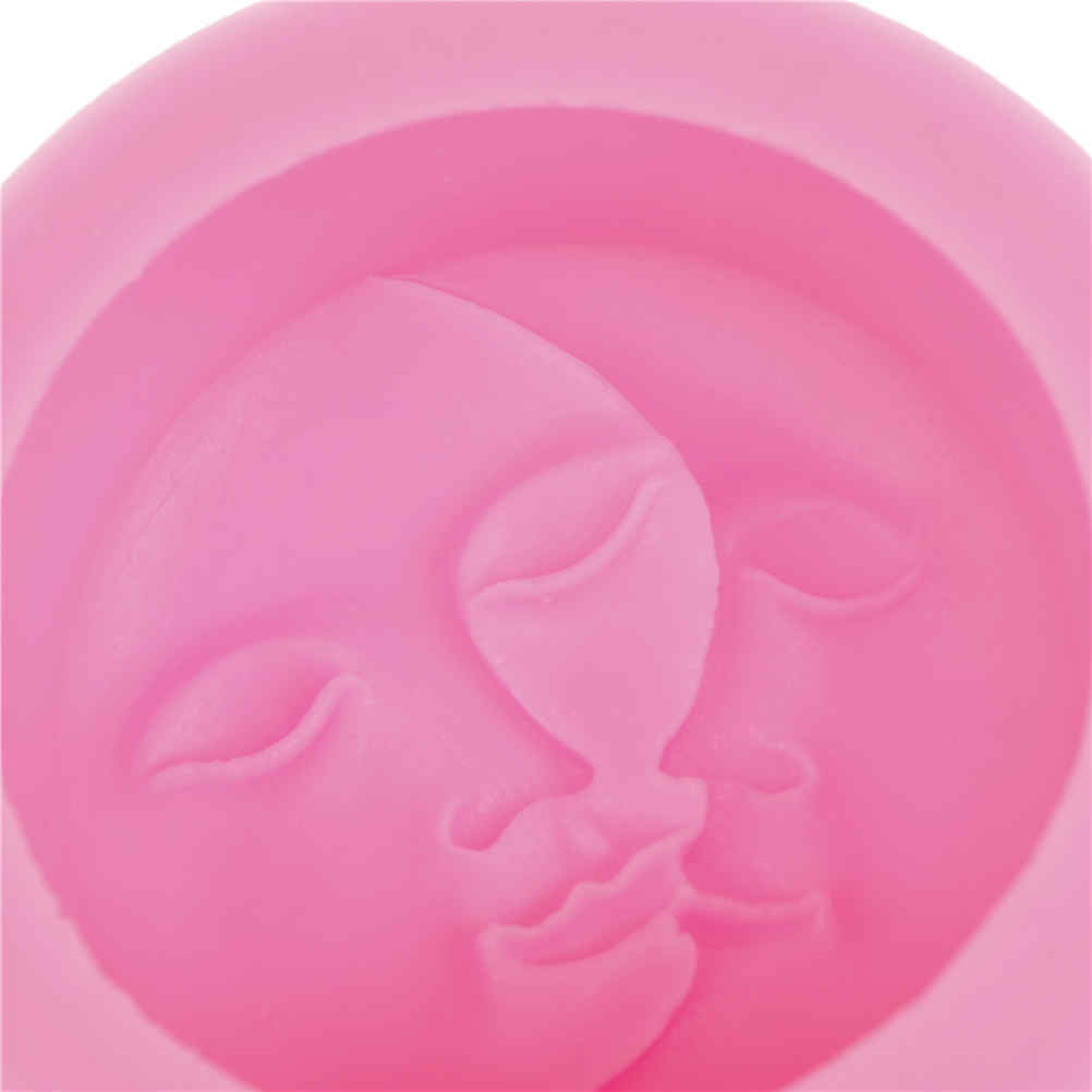 Sun Moon Faces Silicone Soap Molds Craft Molds DIY Handmade Soap Mould JIPTU Rf