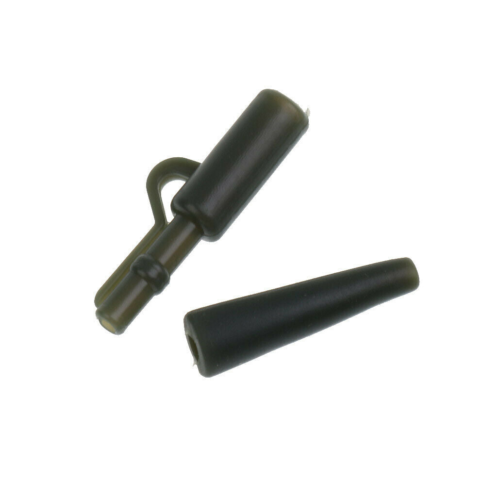 40pcs Carp Fishing Tackle Clips Quick Change Swivels Anti- Tube