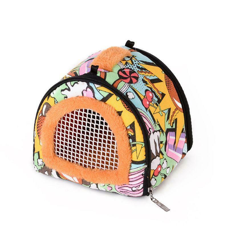 Portable Small Pet Travel Bag Hamster Carrier Breathable Outdoor Hedgehog Bag