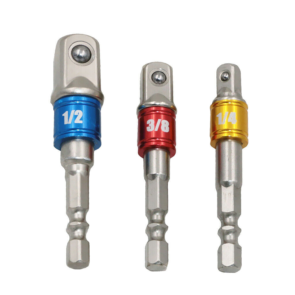 2  Hexagonal Extension Plug Adapter Kit Square Head Manual Screwdriver